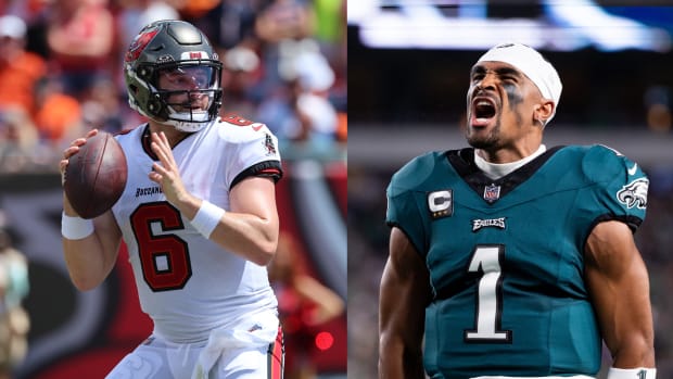 jalen hurts baker mayfield bucs